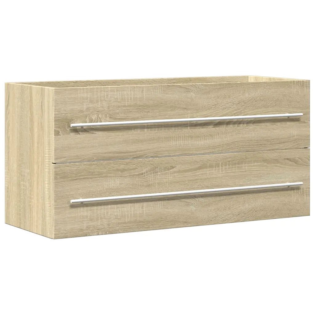 Mobile Lavabo Rovere Sonoma 100x38,5x48 cm in Legno Multistrato