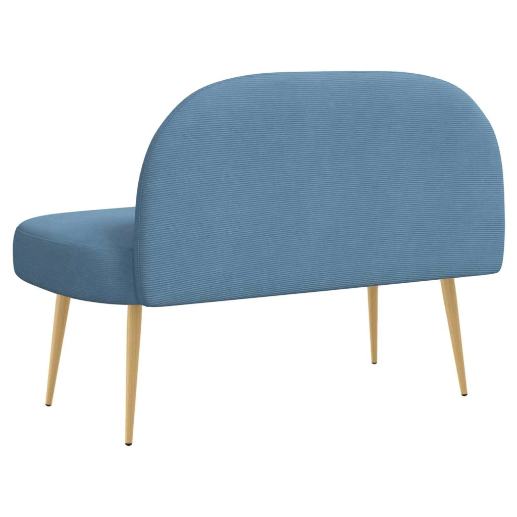 Panchina imbottita con schienale Blu 110 x 60 x 76 cm 42040779