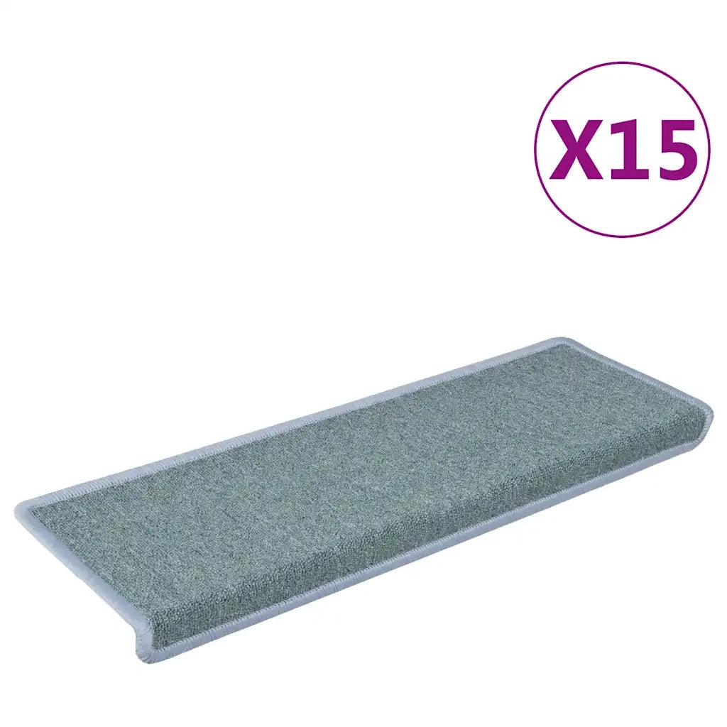 Tappetini per Scale 15 pz 65x21x4 cm Blu