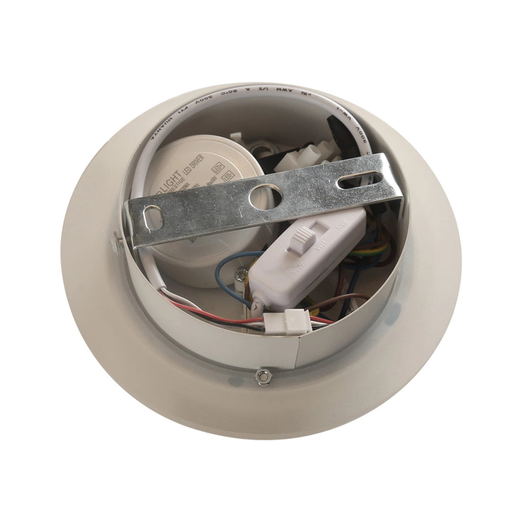 Applique spot PARMA bianca tonda orientabile GU10+LED CCT