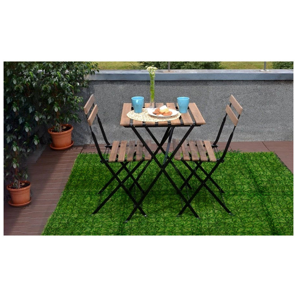 Trade Shop - Mattonella In Erba Sintetica Realistica Per Giardino 60 X 40 Cm Effetto Prato -