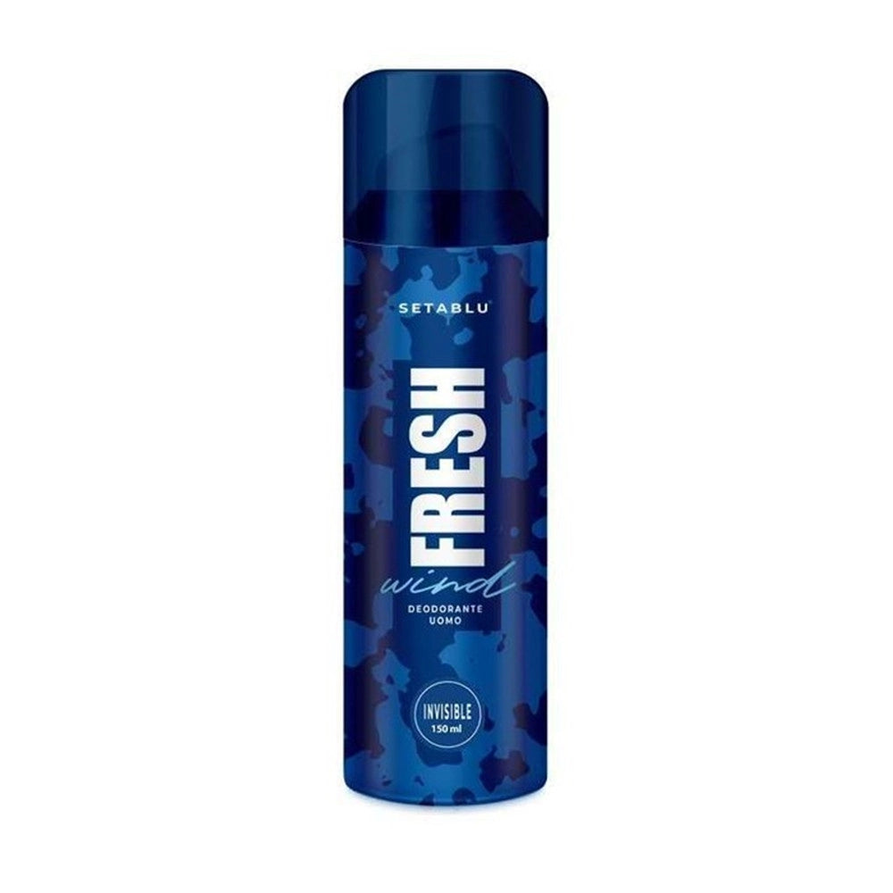 Trade Shop - Deodorante Spray Corpo Per Uomo Fresh Wind Invisible Da 150ml Non Lascia Residui 023267 -