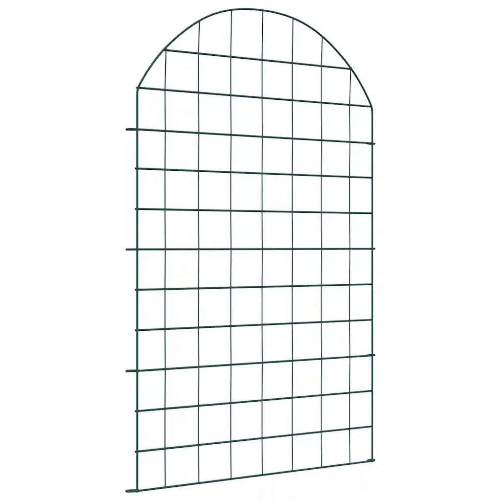 Set di Recinzione per Stagno 8 pz Verde 50 x 80 cm Acciaio