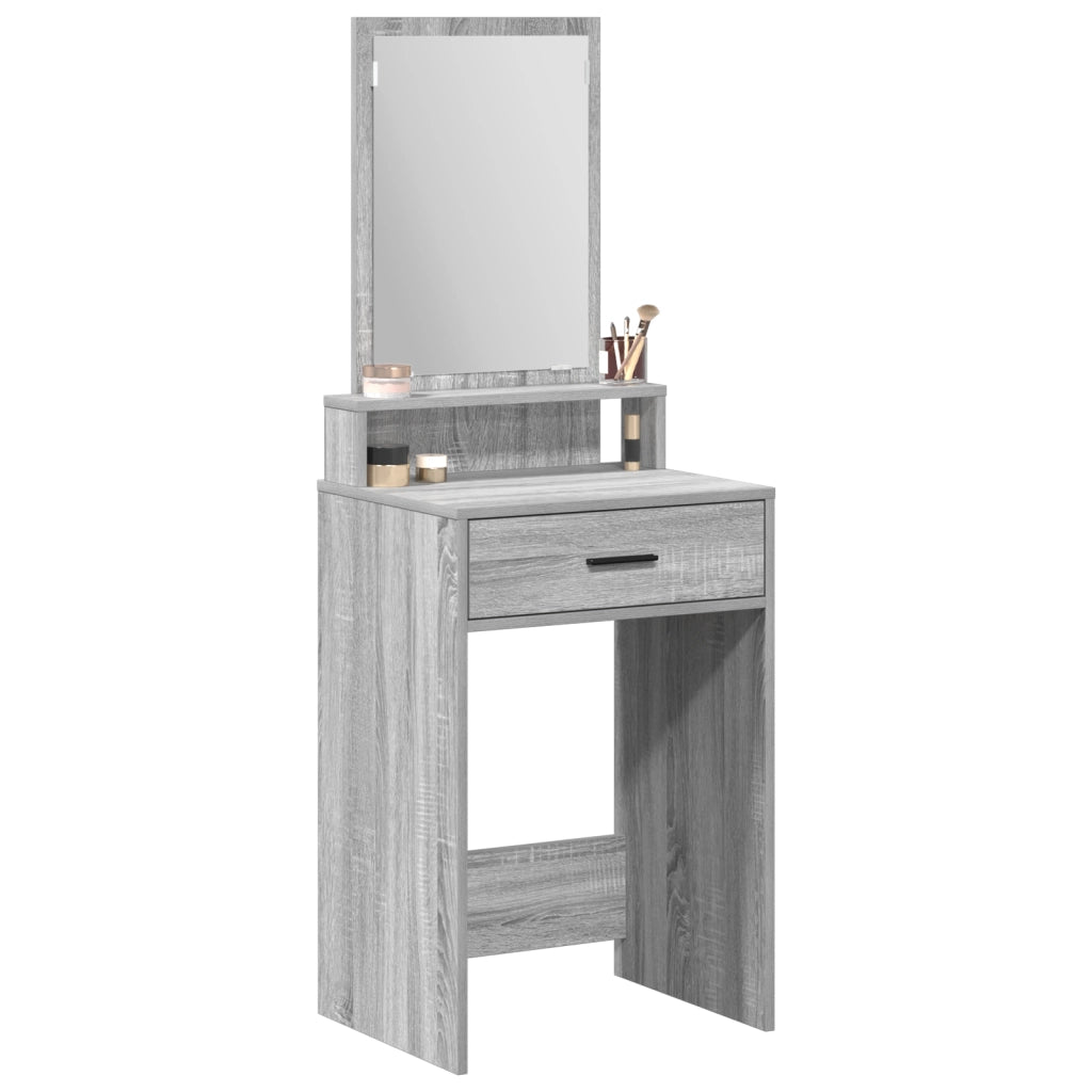 Tavolo da trucco  con cassetti Grigio Sonoma 50x41x140 cm