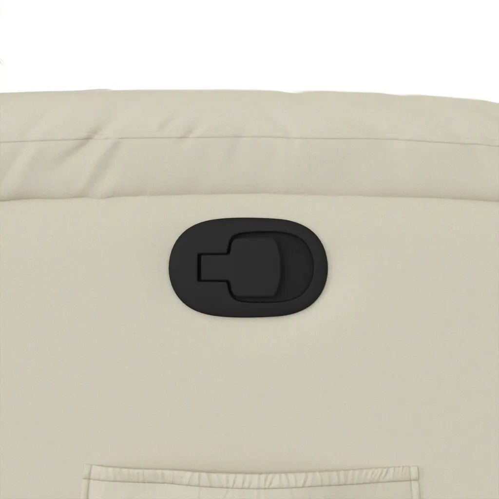 Divano Sedia-Poltrona Reclinabile Crema in Similpelle 294104