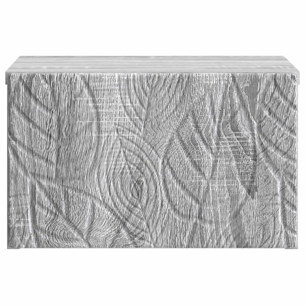 Tavolino da Parete Laterale Sonoma grigio 34,5 x 33 x 20 cm 898777