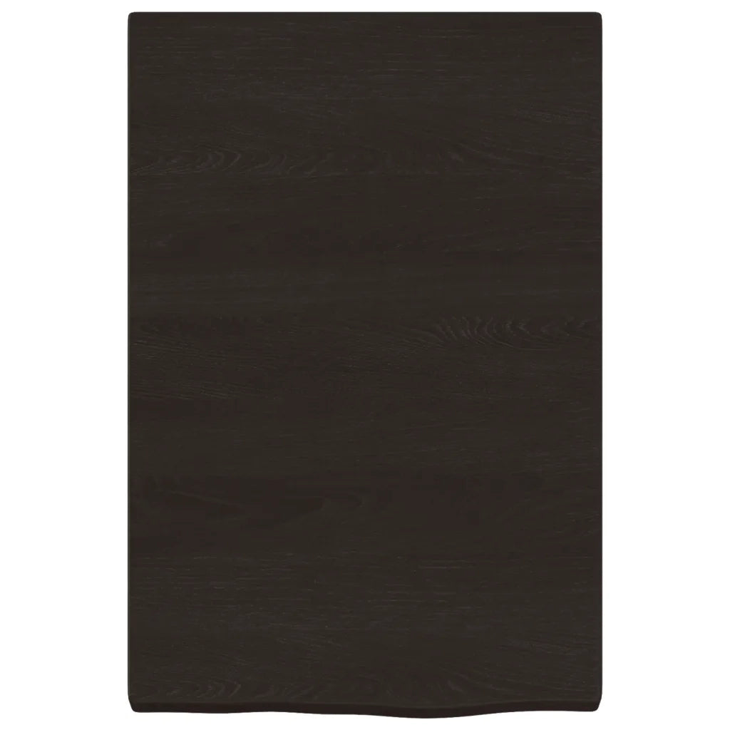 Ripiano Marrone Scuro 40x60x(2-4) cm Massello Rovere Trattato