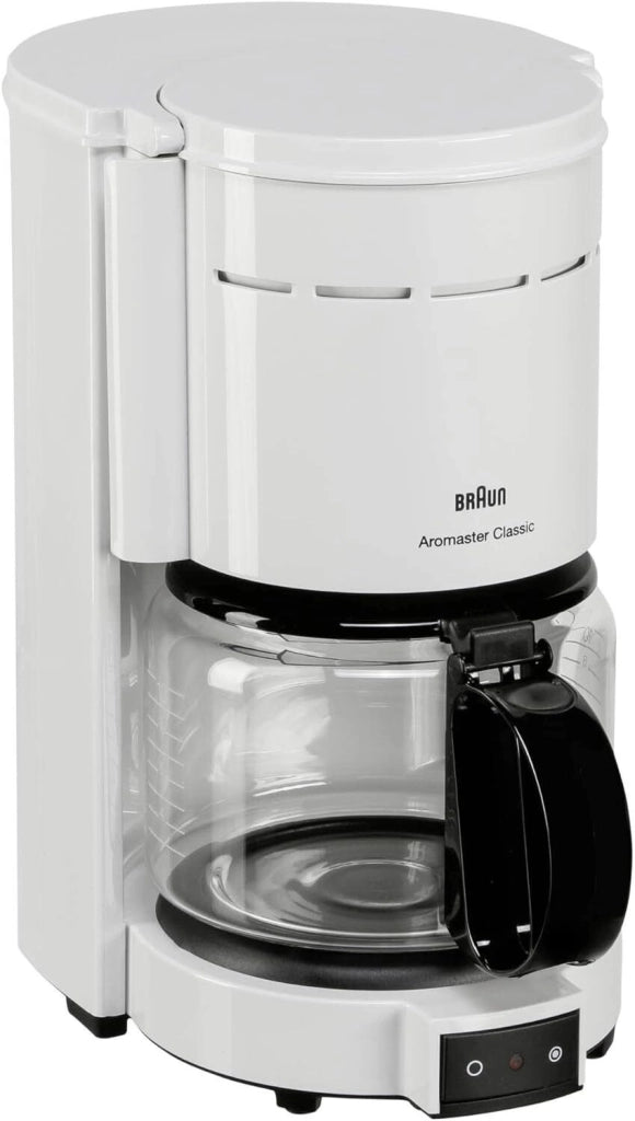 Braun KF47 WHITE Aromaster Macchina da caffe' a filtro 10 tazze 1000 W protezione antigoccia colore Bianco