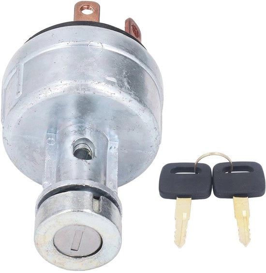 Contattiletti di accensione a chiave OEM 08086 10000 - Adatto per Komatsu PC200 1/2/3/5/6 - Serratura a zink - Ottone - Duraturo - Maggiore efficienza - Contattiletti di accensione