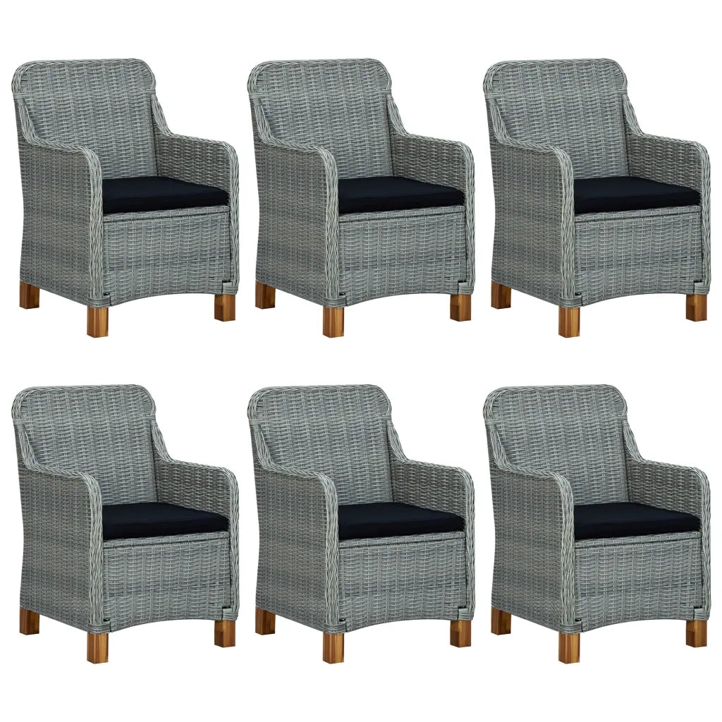 Set Mobili da Pranzo per Giardino 7 pz Grigio Chiaro 3067853