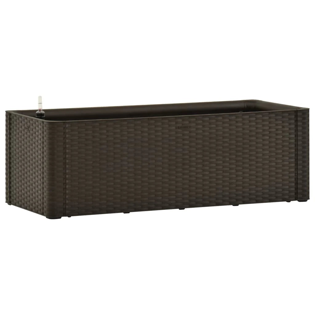 Aiuola rialzata per piante e fiori con sistema di irrigazione 100 x 43 x 33 cm colore moka 02_0001161