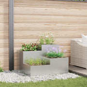 Fioriera da Giardino 80x80x60 cm Acciaio Zincato