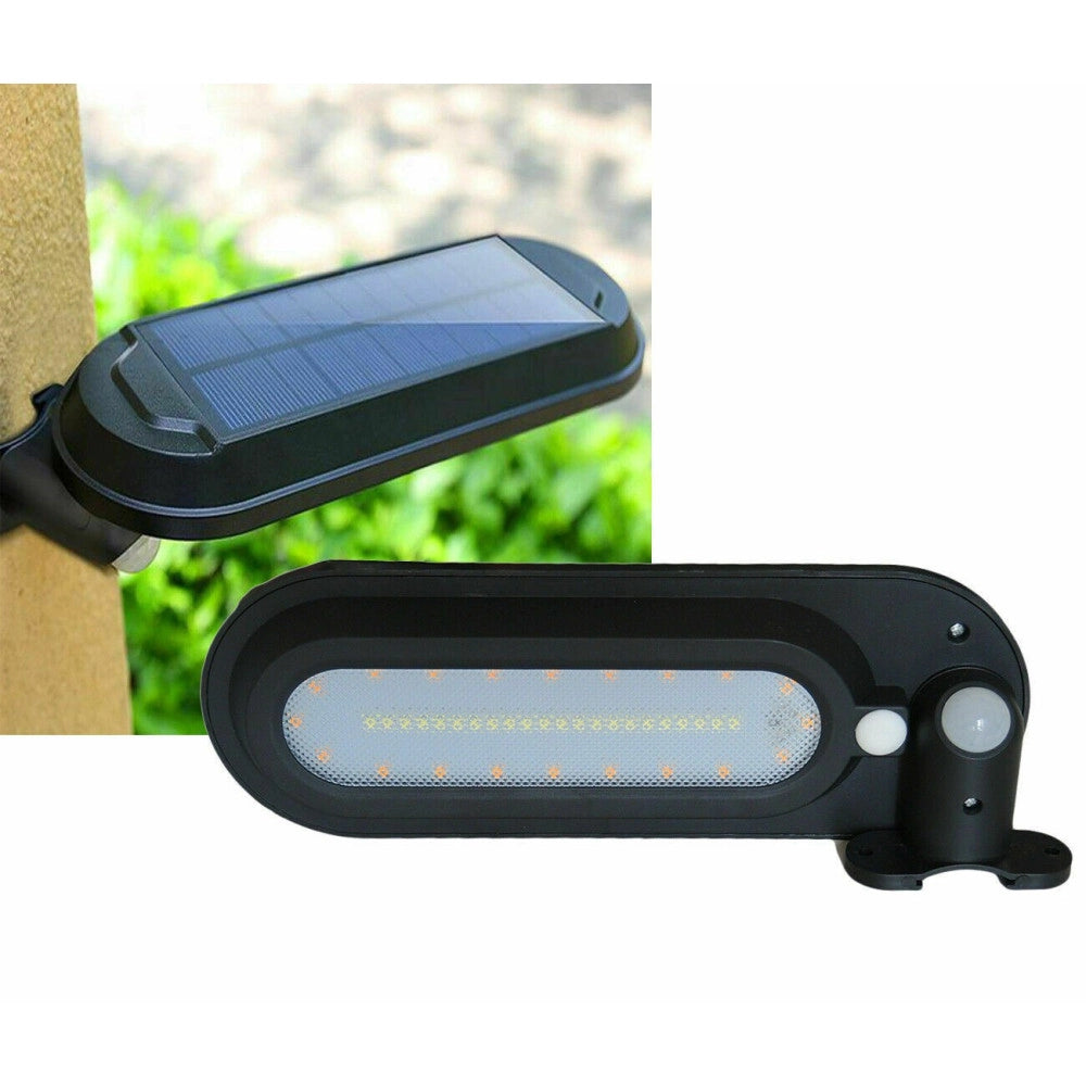 Trade Shop - Lampada Led Solare Da Esterno Giardino Faretto Fotovoltaico Sensore A 42 Led -