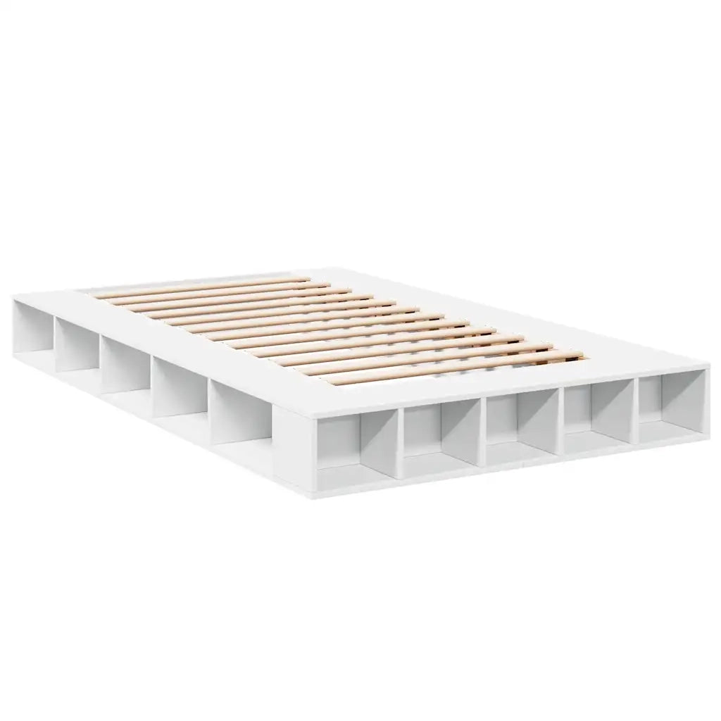 Giroletto-Struttura Letto Bianco 135x190 cm in Legno Multistrato 333028
