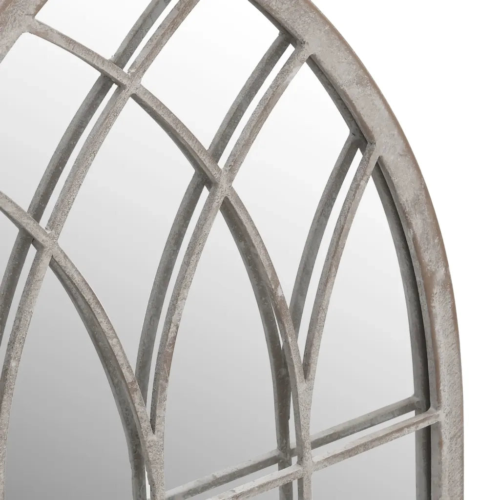 Specchio da Giardino-Specchio Decorativo-Specchio Esterno Sabbia 100x45 cm in Ferro per Uso Esterno 578542