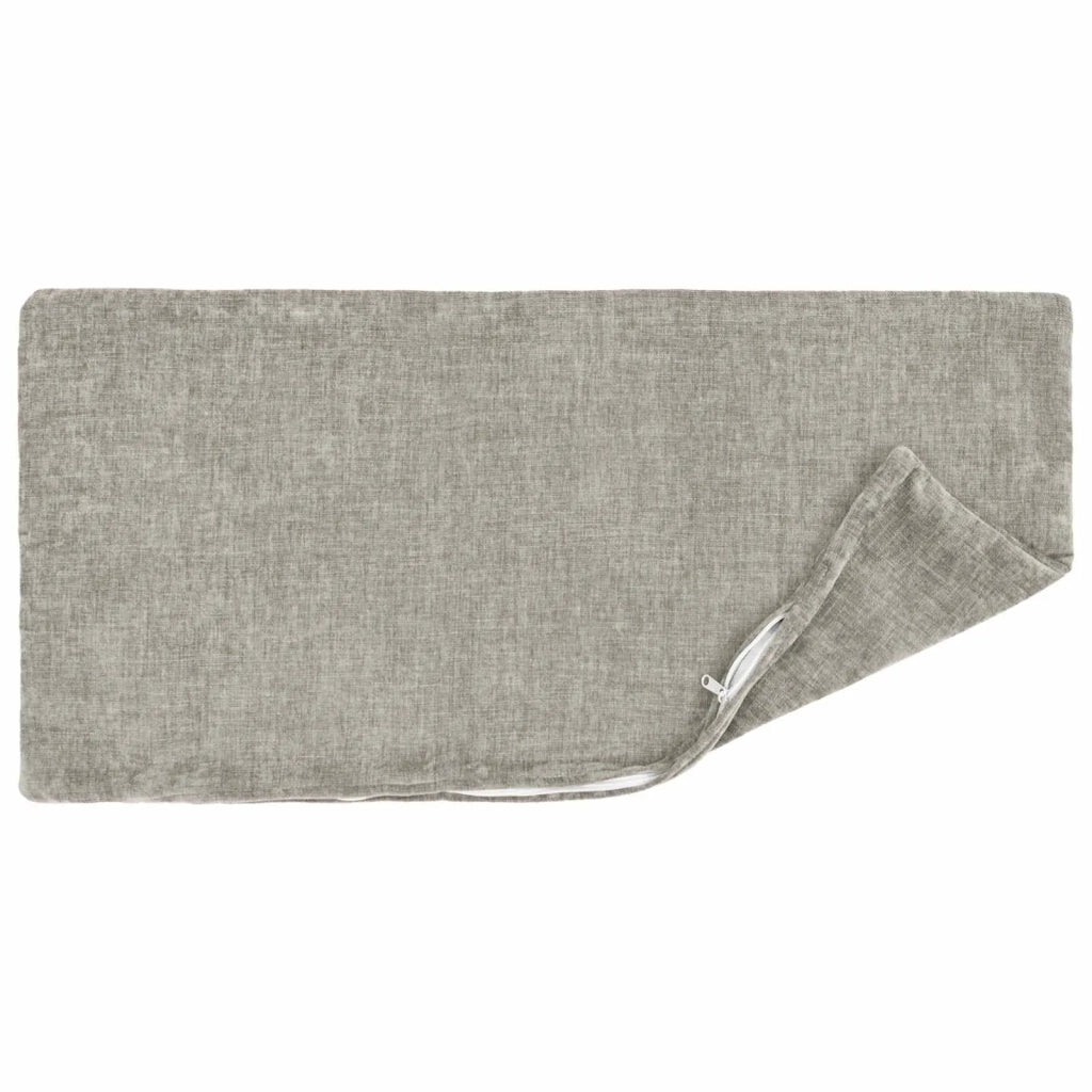 Federa 6 pcs HEERLEN Grigio Chiaro 30 x 50 cm Tessuto Chenille 907790