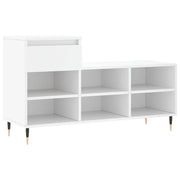 Scarpiera | Mobile per scarpe Bianca 102x36x60 cm in Legno Multistrato
