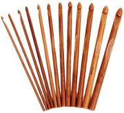 12 set di aghi da cucire in bambù carboidrato, 12 cm, aghi da cucire in bambù con punta singola, 30 cm, set di aghi da cucire in legno in 3 misure per progetti di fai da te