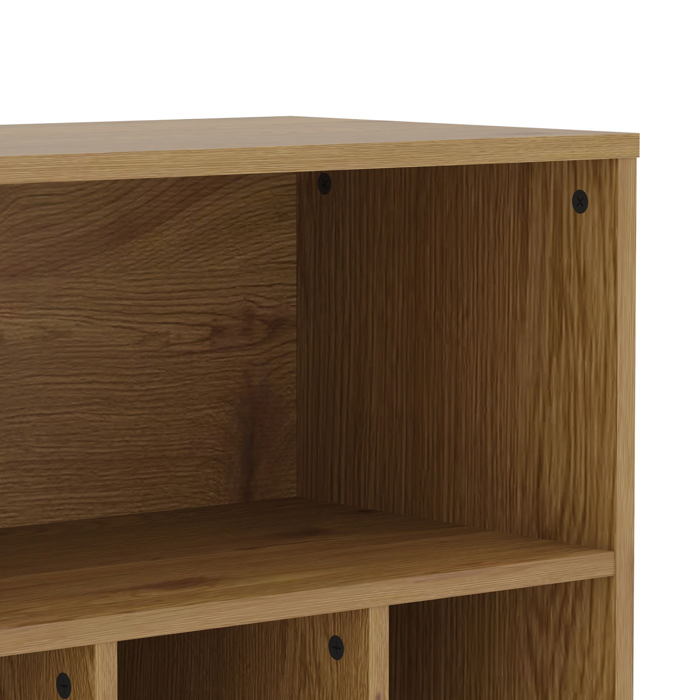 Libreria 137 x 60 x 35 cm effetto rovere scuro 03_0008990