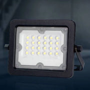 Trade Shop - Faretto Led Proiettore Slim Esterno Nero 20w Ip65 Luce 4000k 6500k 3000k Fs20w-n - -bianco Caldo      -