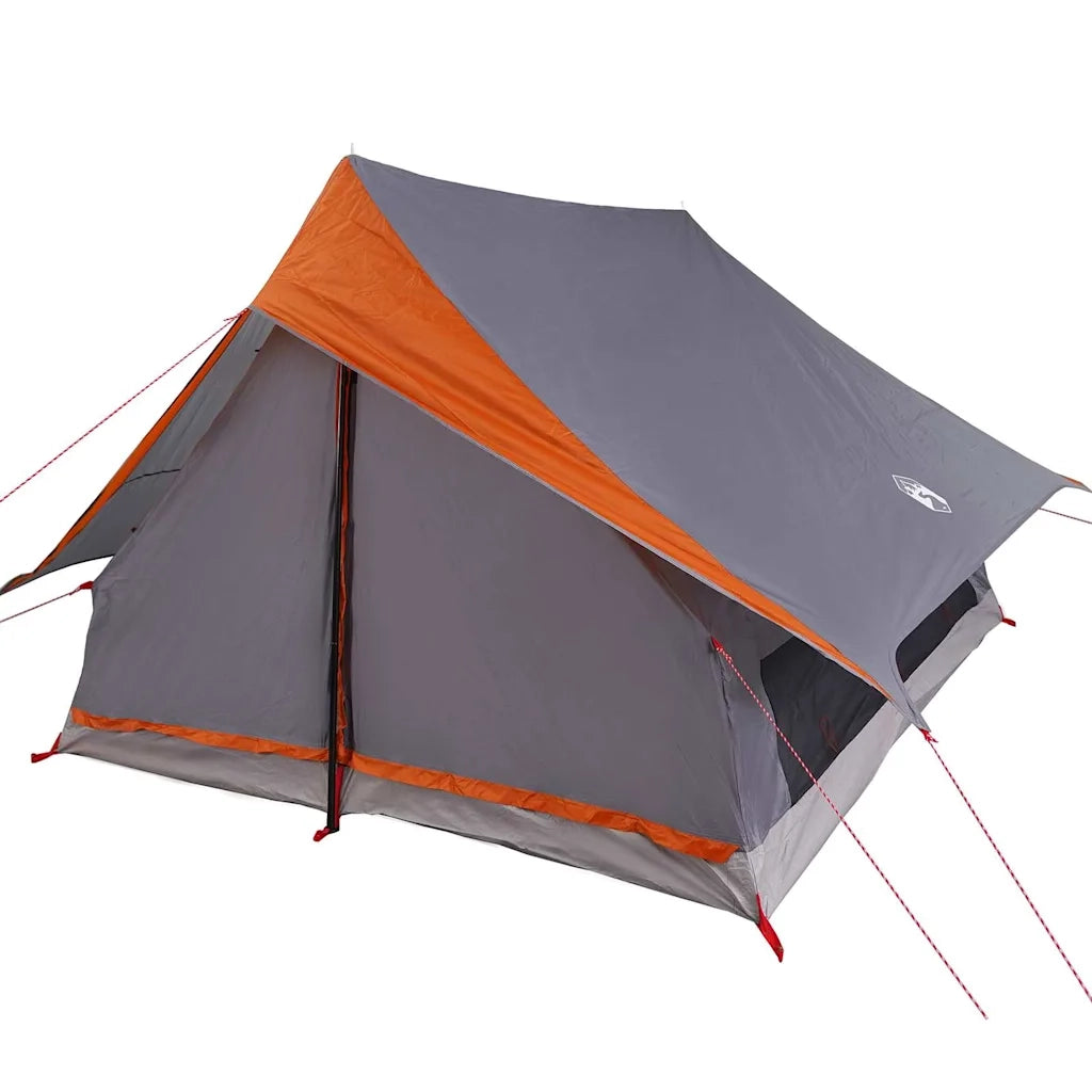 Tenda Familiare con tetto Grigio e arancione 315 x 286 x 200 cm 4100681