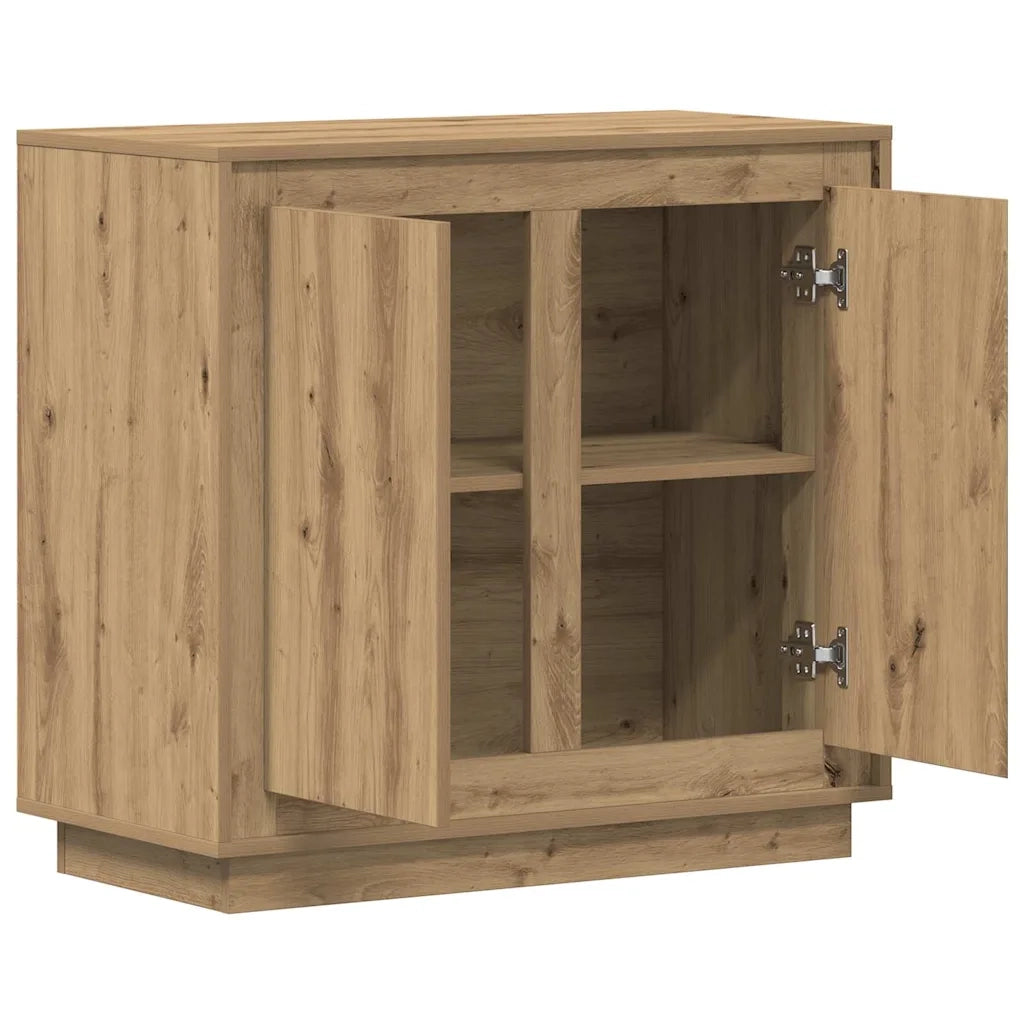 Credenza-Buffet-Armadio da cucina Rovere artigianale 80 x 40 x 75 cm Legno multistrato 946252