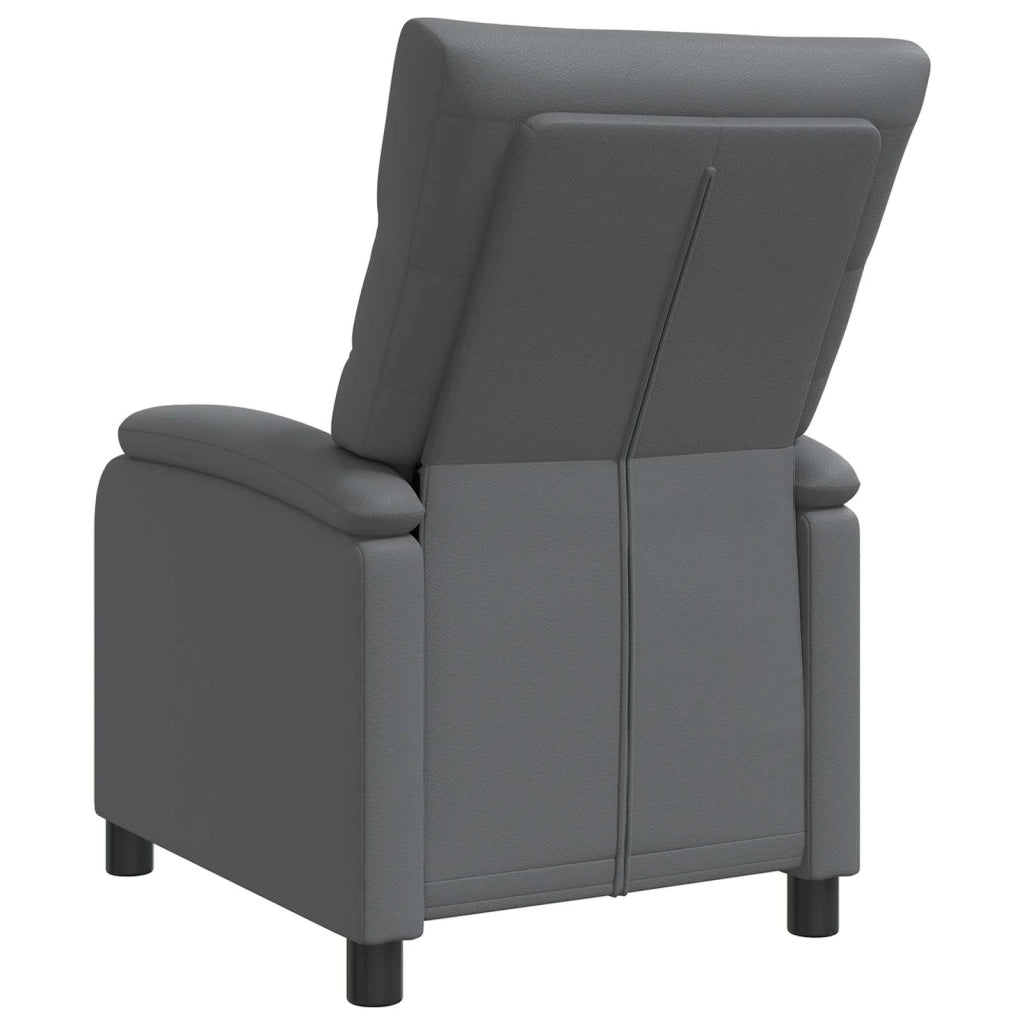 Divano Sedia-Poltrona reclinabile Grigio Similpelle 784348