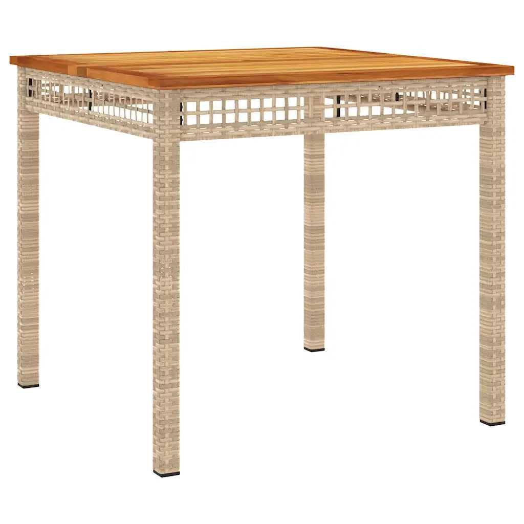 Set da Pranzo da Giardino 3 pz con Cuscini Beige in Polyrattan 3213578