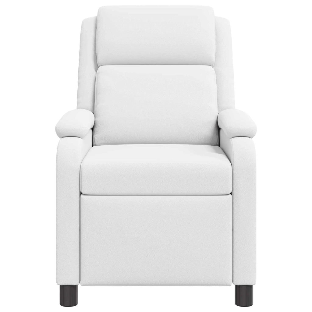 Divano Sedia-Poltrona reclinabile Bianco Similpelle 600880