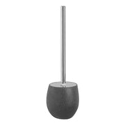 Portascopino Da Appoggio In Poliresina Grigio Effetto Pietra Stone