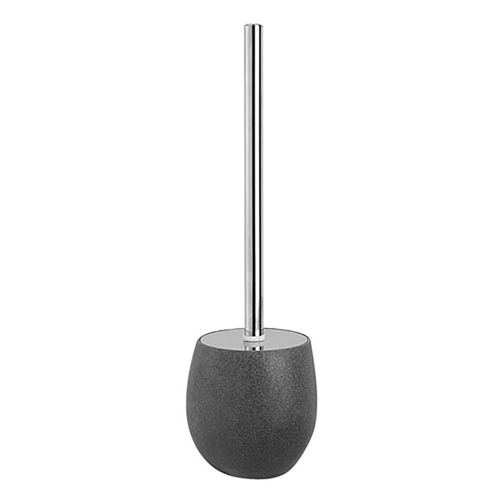 Portascopino Da Appoggio In Poliresina Grigio Effetto Pietra Stone