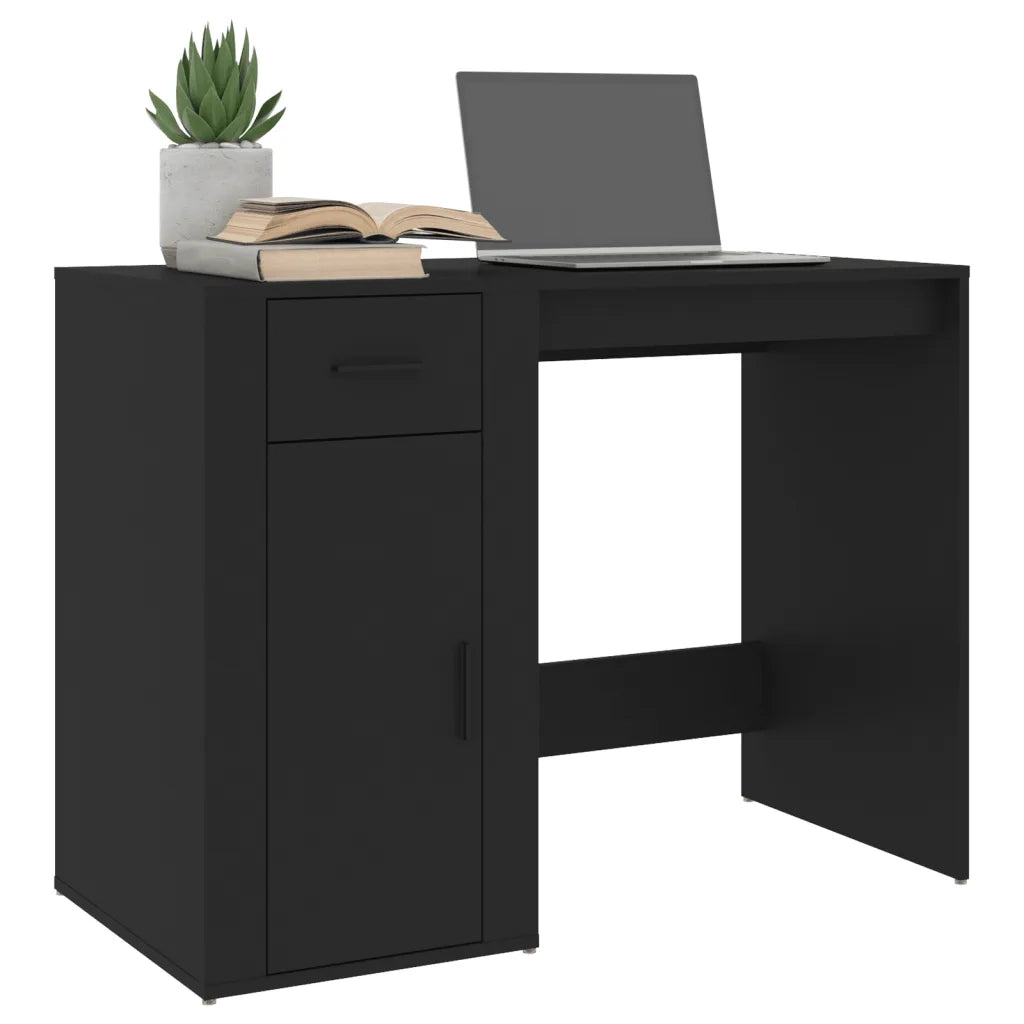 Scrivania Nero 100x49x75 cm in Legno Multistrato cod mxl 67245