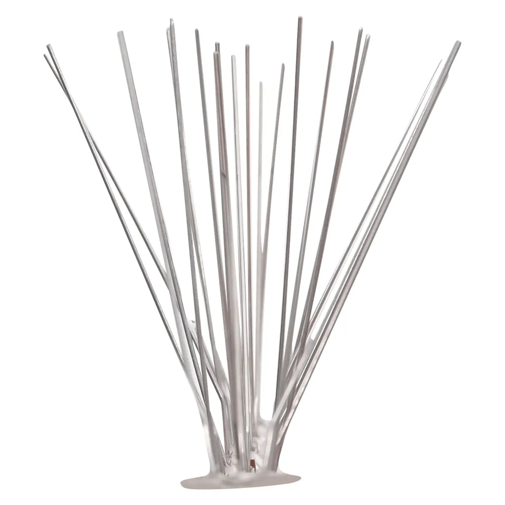 Set Dissuasori per Uccelli e Piccioni 6 pz Acciaio 5 File 3 m
