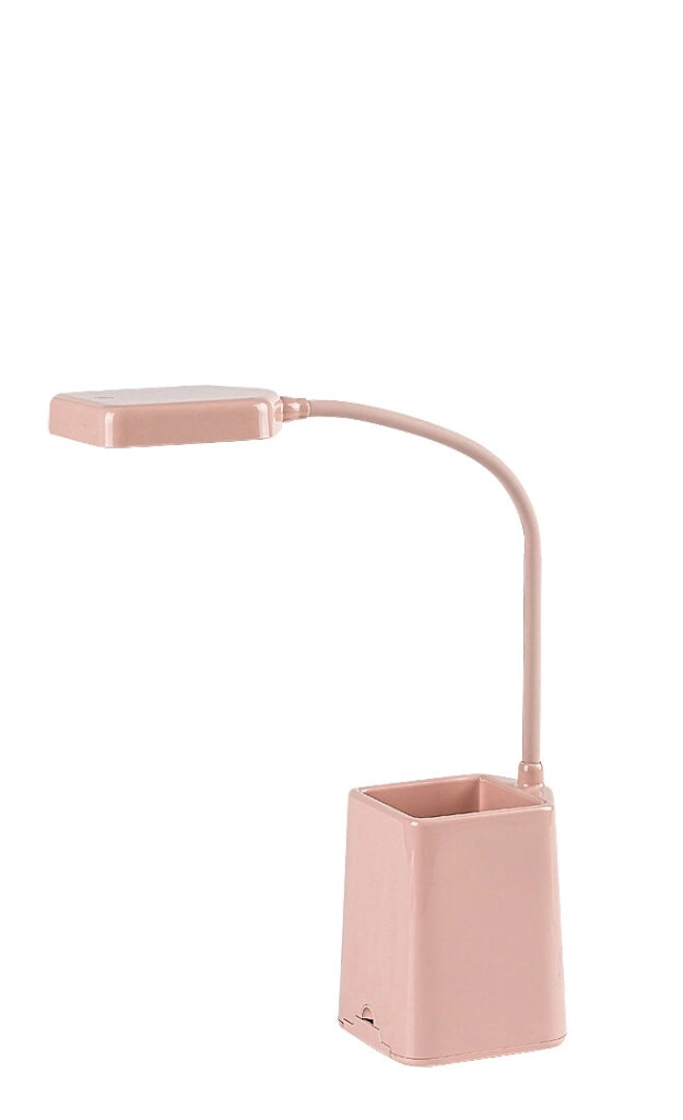 Lampada da scrivania LED rosa porta smartphone 6W Rabalux