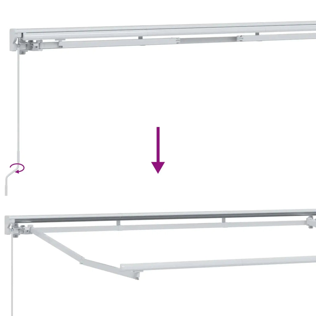 Tenda retrattile manuale Grigio Chiaro 3 x 2,5 m 3420226