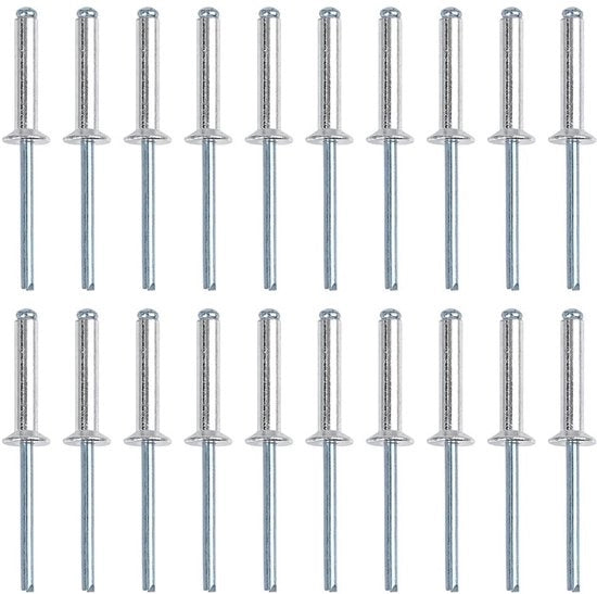 Viti in alluminio a clip - 20 pezzi - 5 x 25 mm - per connessioni blindate - Ideali per Caravan e Rimorchi - Facili da usare e affidabili -