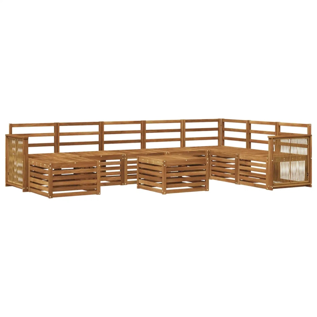 Set di divani da esterno 7 pcs Naturale 3384745