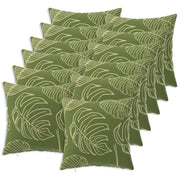 Federa 12 pcs HEERLEN Design a foglia 45 x 45 cm Poliestere 910524