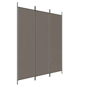 Divisorio a 3 Pannelli-Set di 3 pannelli Paravento Antracite 150x200 cm in Tessuto