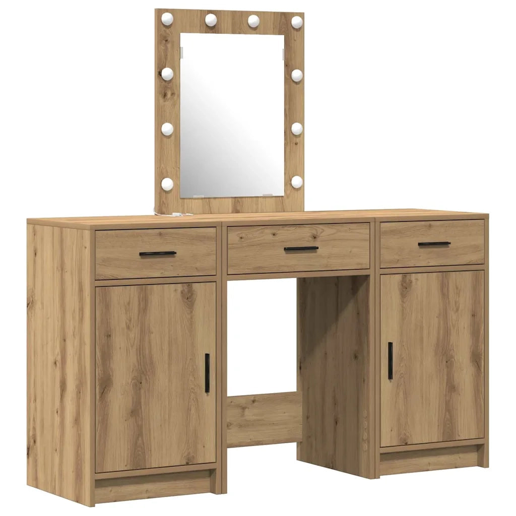 Toeletta | Tavolo da Trucco Marrone 50 x 41 x 135 cm Legno multistrato