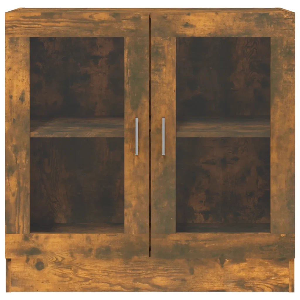 Mobile Vetrina Rovere Fumo 82,5x30,5x80 cm Legno Multistrato 815615