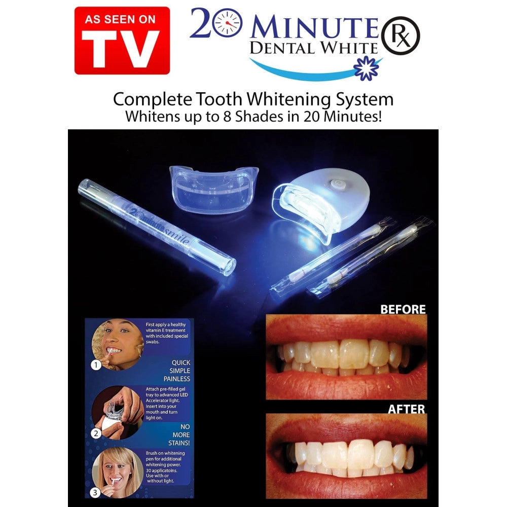 Trade Shop - Dispositivo Professionale Sbiancante A Led Denti Dental White Rx Sorriso Super -