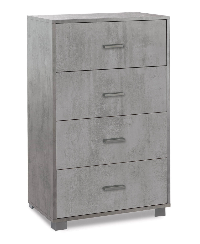 Mobile 4 Cassetti 70x112x41 cm Cemento