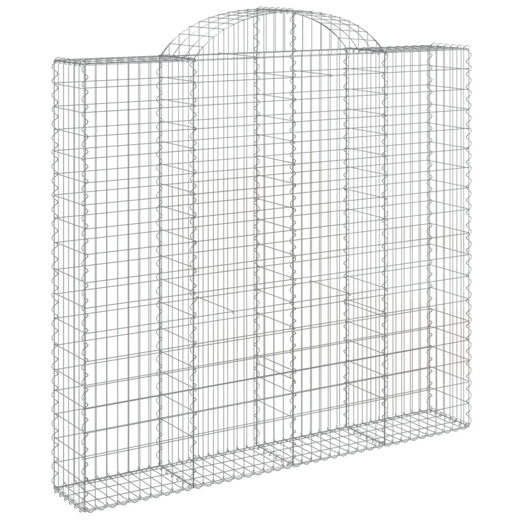 Cesti Gabbioni ad Arco 4 pz 200x30x180/200 cm Ferro Zincato 3146196