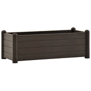 Fioriere | Cassetta per fiori | Letto Rialzato da Giardino in PP Moca 100x43x35 cm