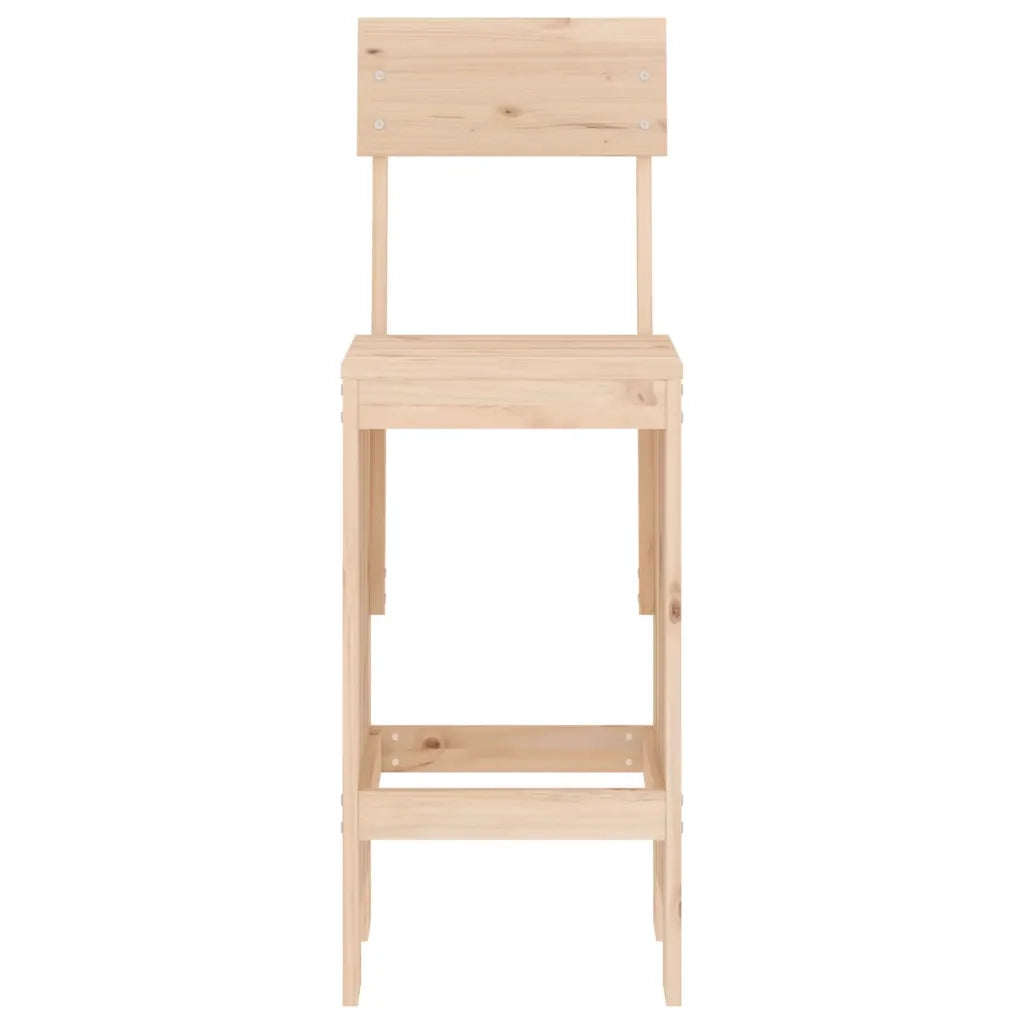 Sgabelli da Bar 2 pz 40x48,5x115,5 cm in Legno Massello di Pino 825359