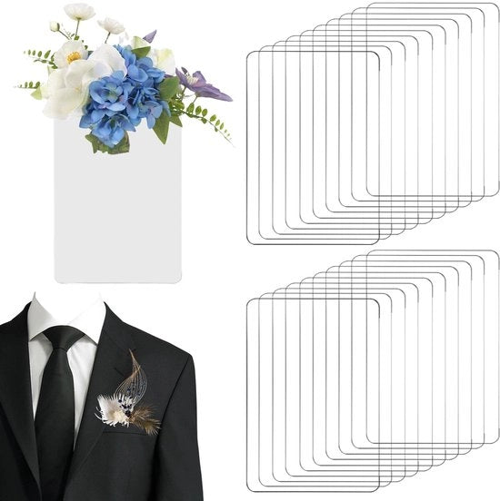 Set di vasi fiorali 20 pezzi - Borsa trasparente - Materiale PVC - Flessibile - Comodo - Nessuna danneggiatura con scatole - Porta corsage