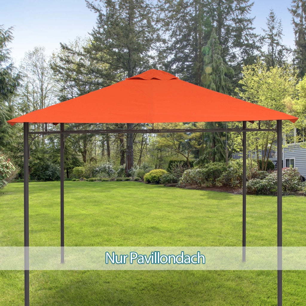 COPERTURA DI RICAMBIO PER GAZEBO 298x295 cm Arancione in Poliestere