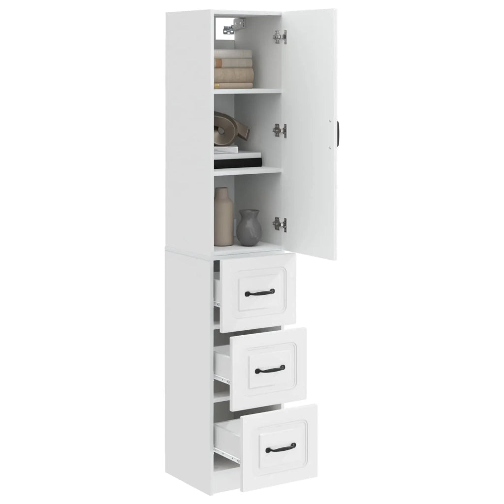 Set di armadi 2 pcs Bianco Lucido 33 x 34,5 x 87 cm