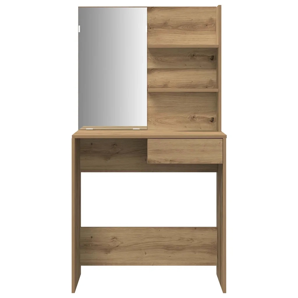 Set Toeletta Rovere Artigianale in Legno Multistrato